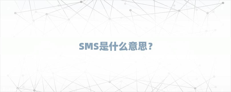 SMS是什么意思？-第1张图片